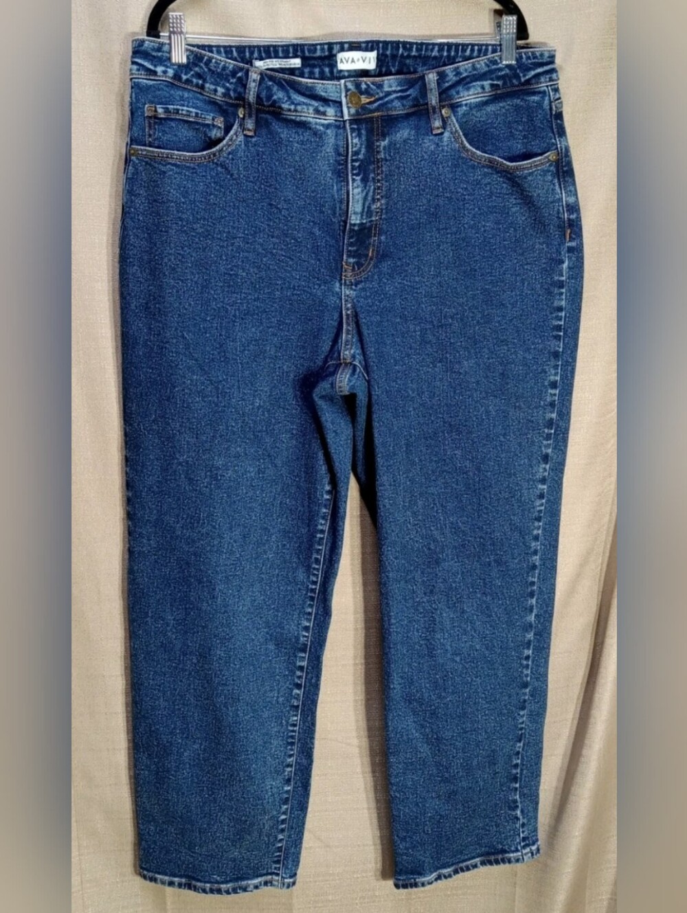 Ava & Viv 90s Straight High-Rise Rigid Jeans Womens Size 18